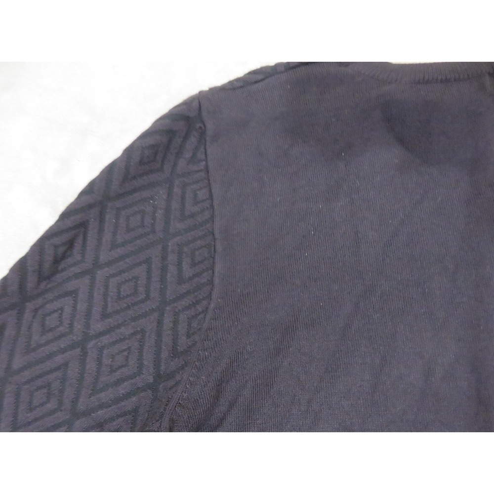 Jaclyn Smith Collection Black Diamond Textured Knit Sweater XXL 3/4 Sleeve NEW - Picture 11 of 12